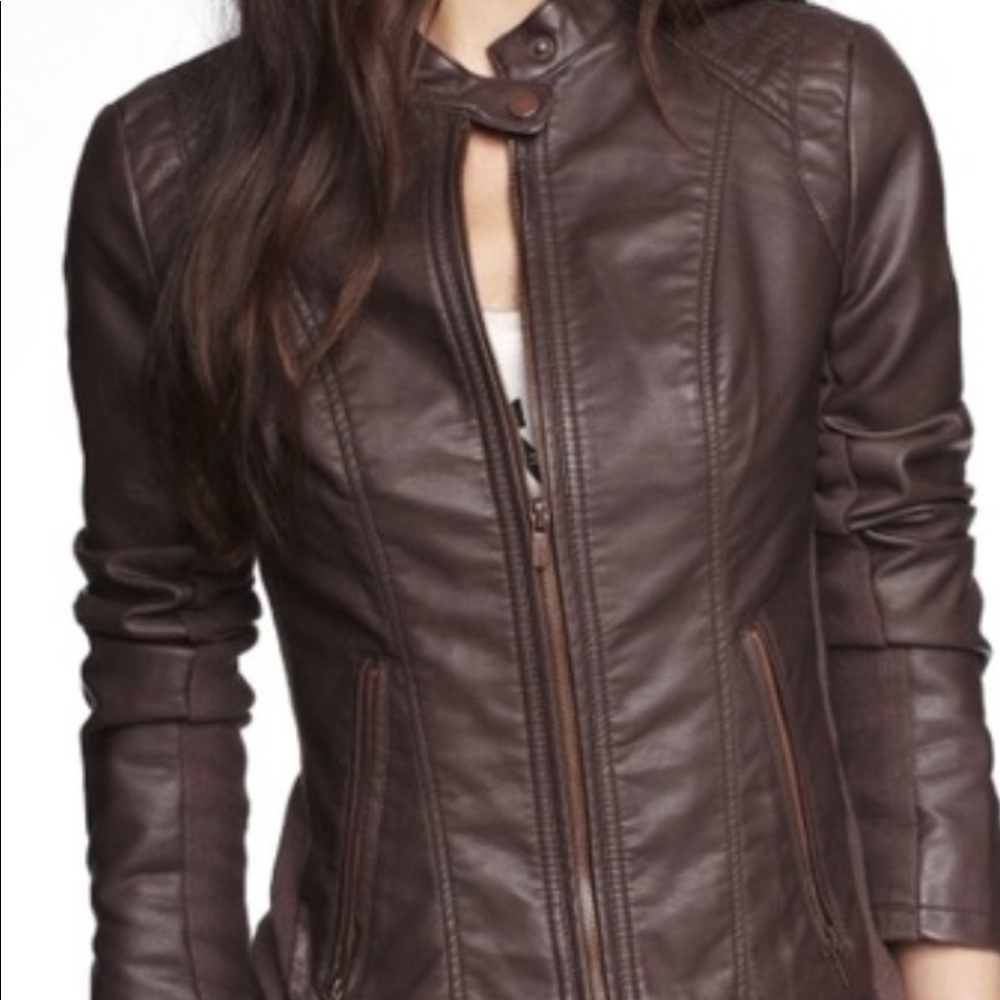 Express faux leather jacket